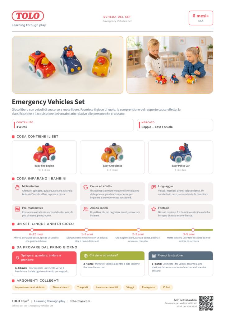 Scheda del set · Emergency Vehicles Set