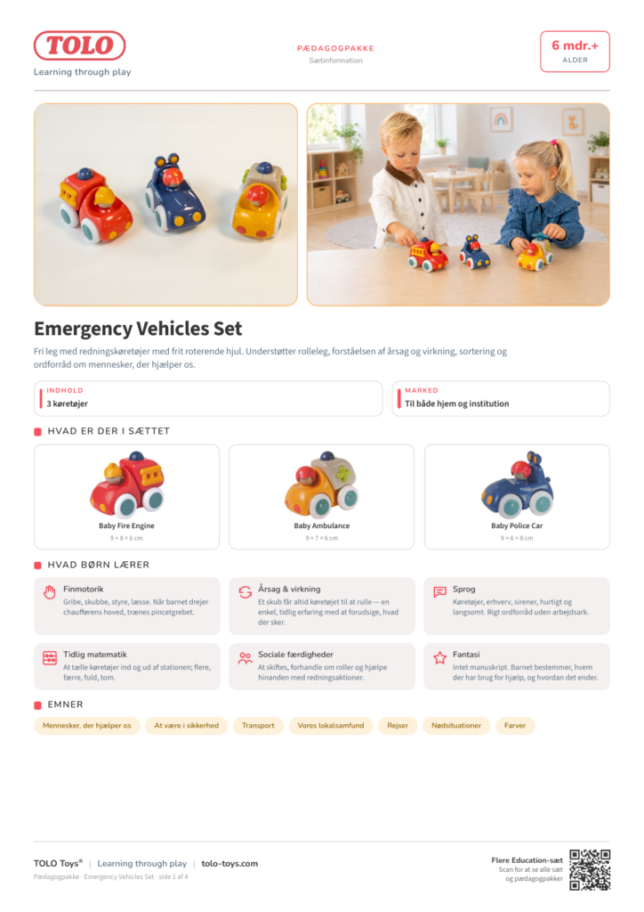 Pædagogpakke · Emergency Vehicles Sæt