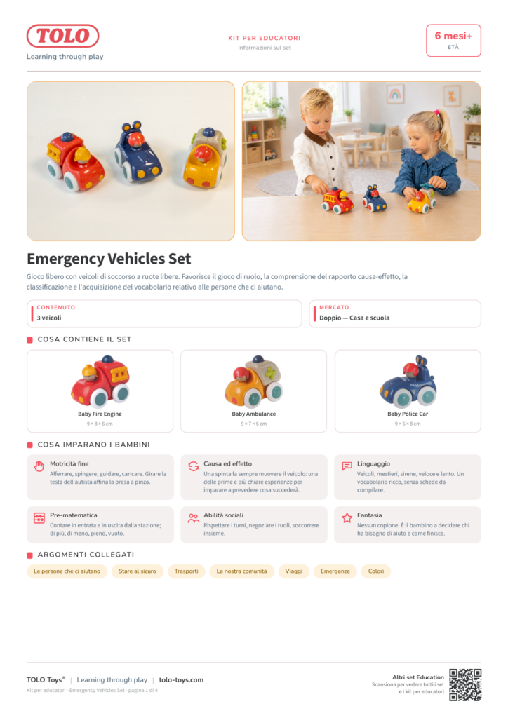 Kit per educatori · Emergency Vehicles Set