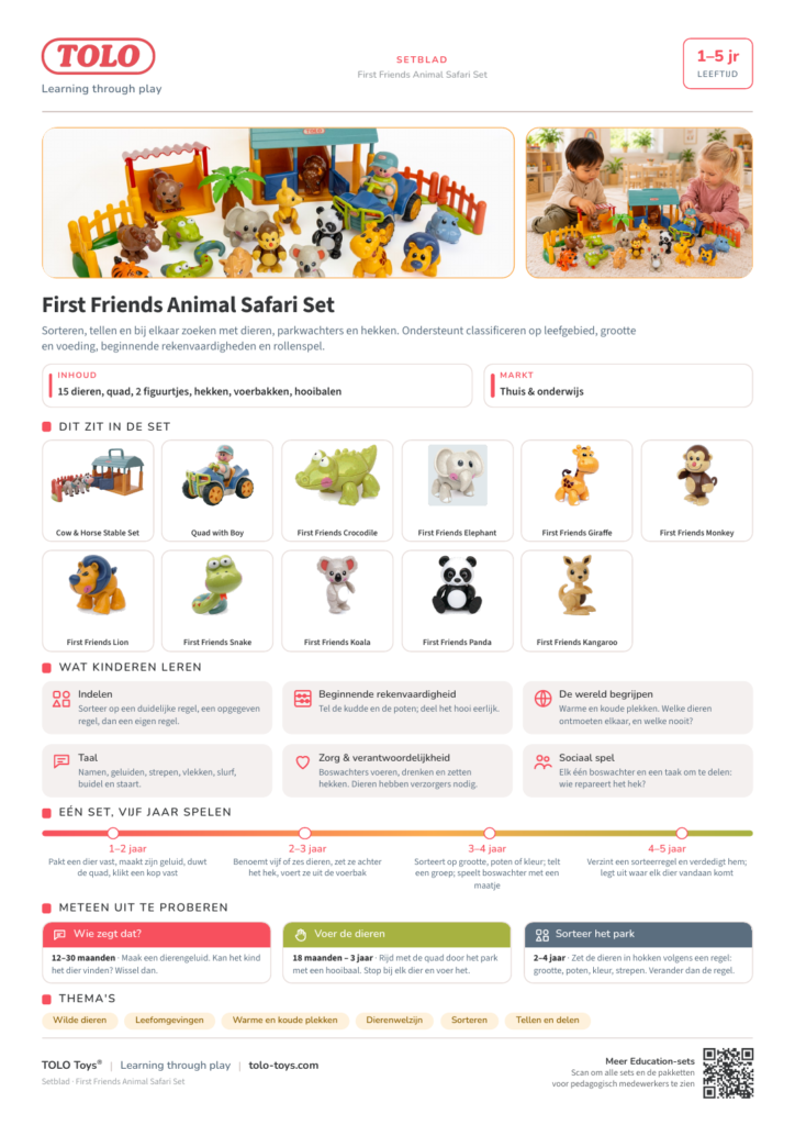 Setblad · First Friends Animal Safari Set