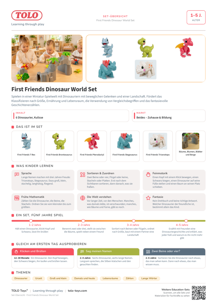 Set-Übersicht · First Friends Dinosaur World Set