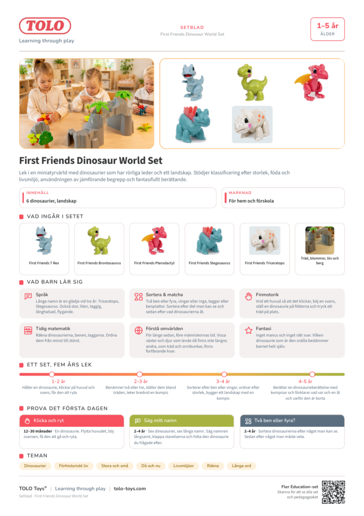Setblad · First Friends Dinosaur World Set