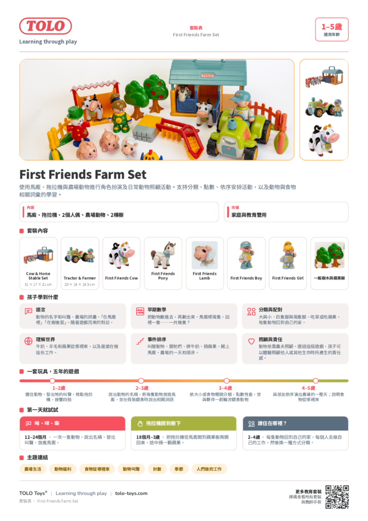 套裝表 · First Friends Farm 套裝