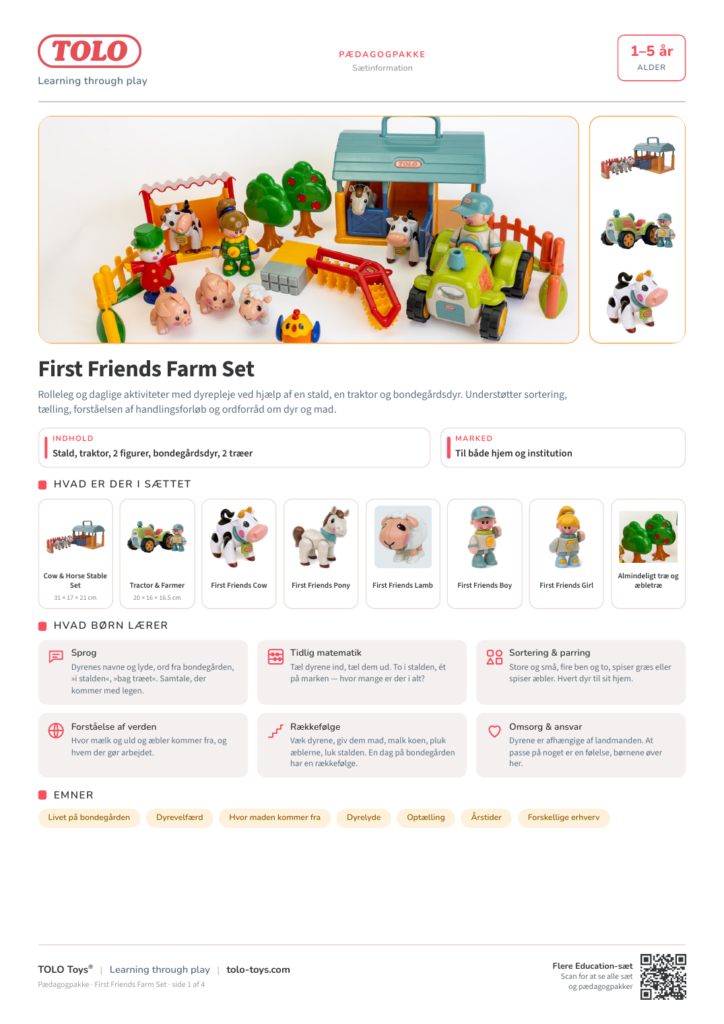 Pædagogpakke · First Friends Farm Sæt