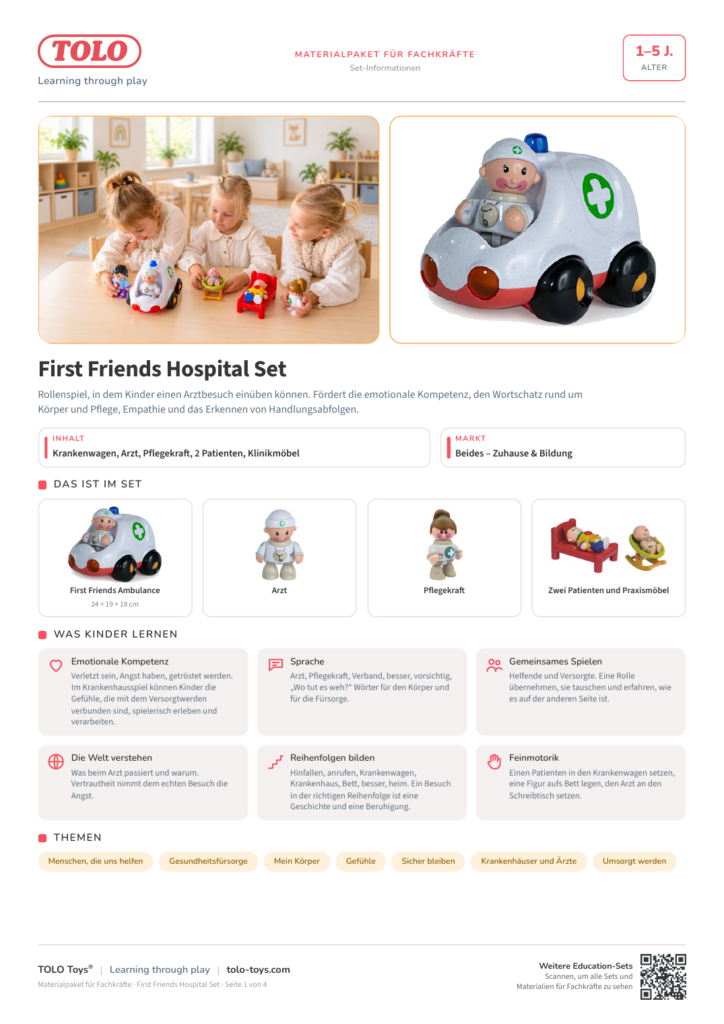 Materialpaket für Fachkräfte · First Friends Hospital Set