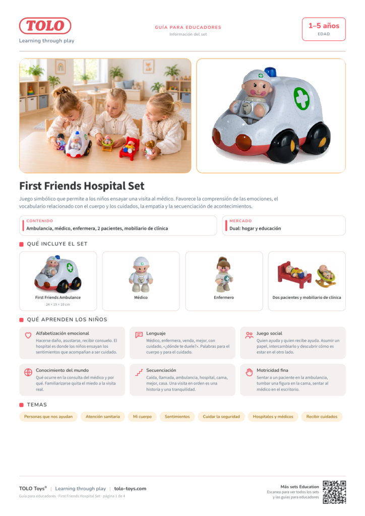 Guía para educadores · First Friends Hospital Set