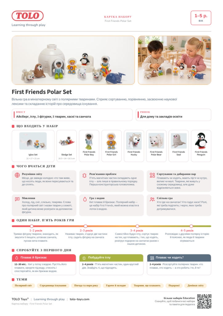 Картка набору · First Friends Polar Набір