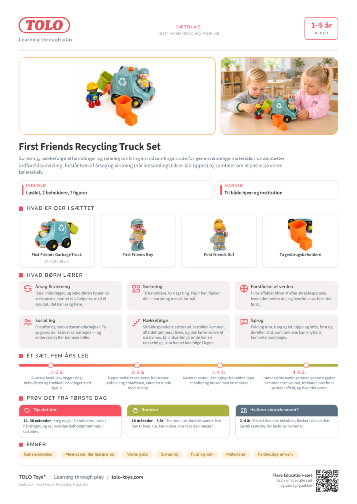 Sætblad · First Friends Recycling Truck Sæt