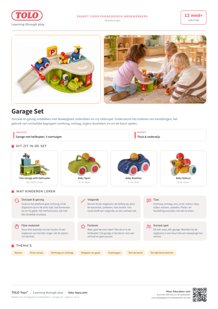 Pakket voor pedagogisch medewerkers · Garage Set