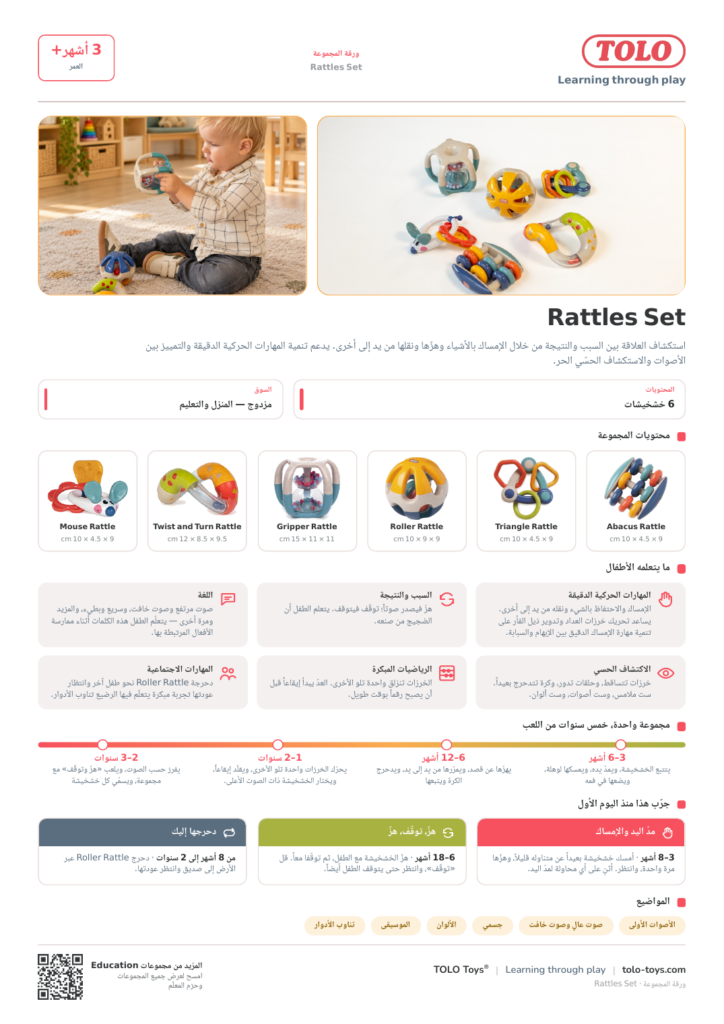 ورقة المجموعة · Rattles مجموعة