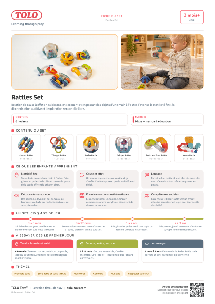 Fiche du set · Rattles Set