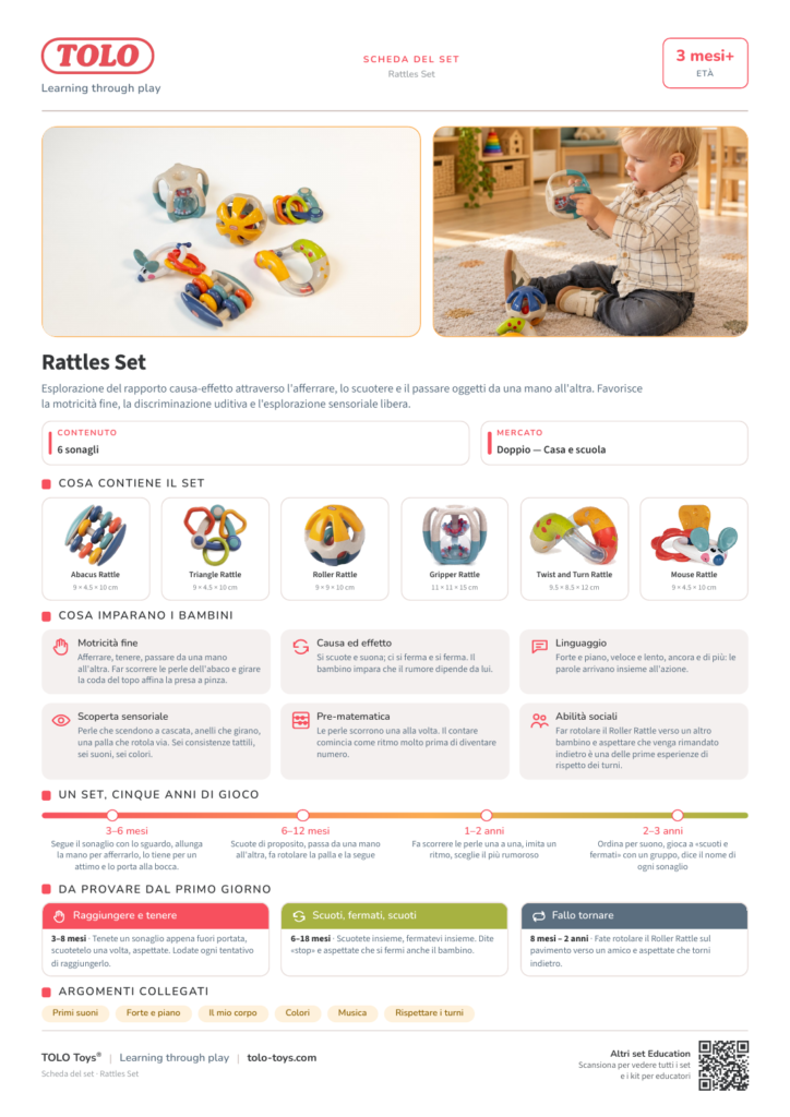 Scheda del set · Rattles Set