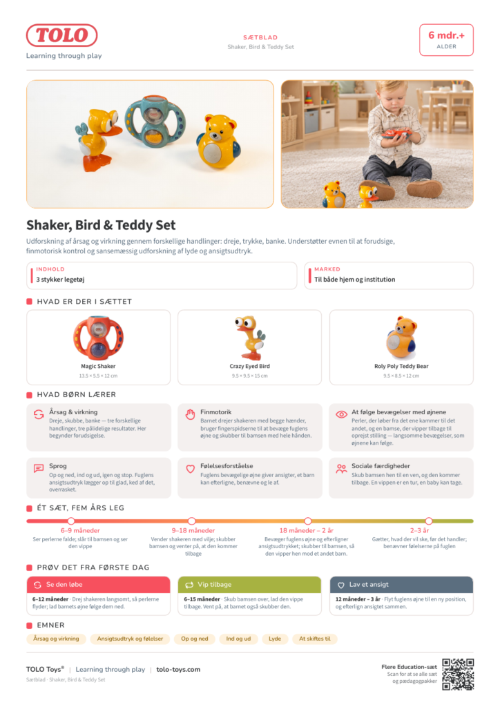 Sætblad · Shaker, Bird & Teddy Sæt