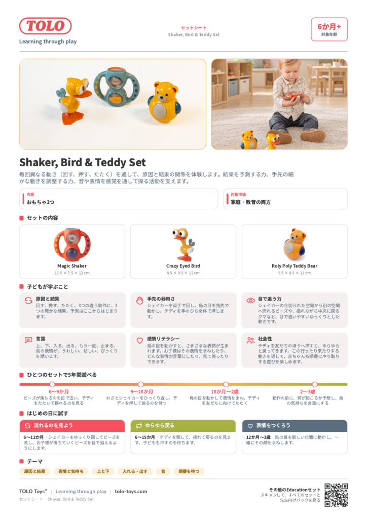 セットシート · Shaker, Bird & Teddy セット
