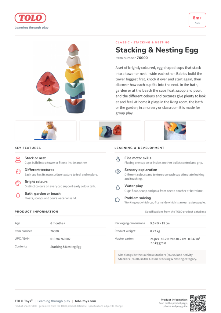 產品表 · Stacking & Nesting Egg