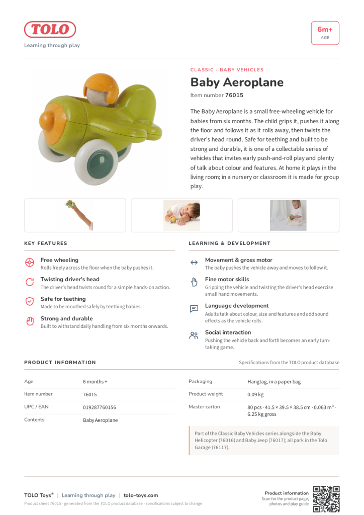Karta produktu · Baby Aeroplane