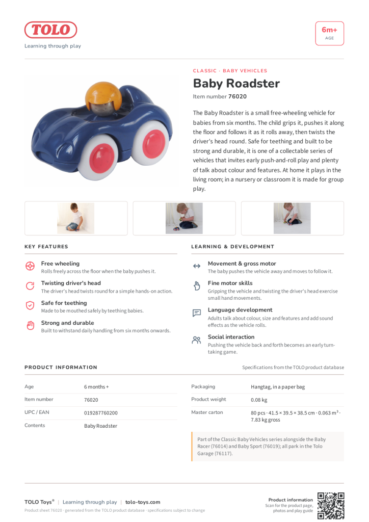 Karta produktu · Baby Roadster
