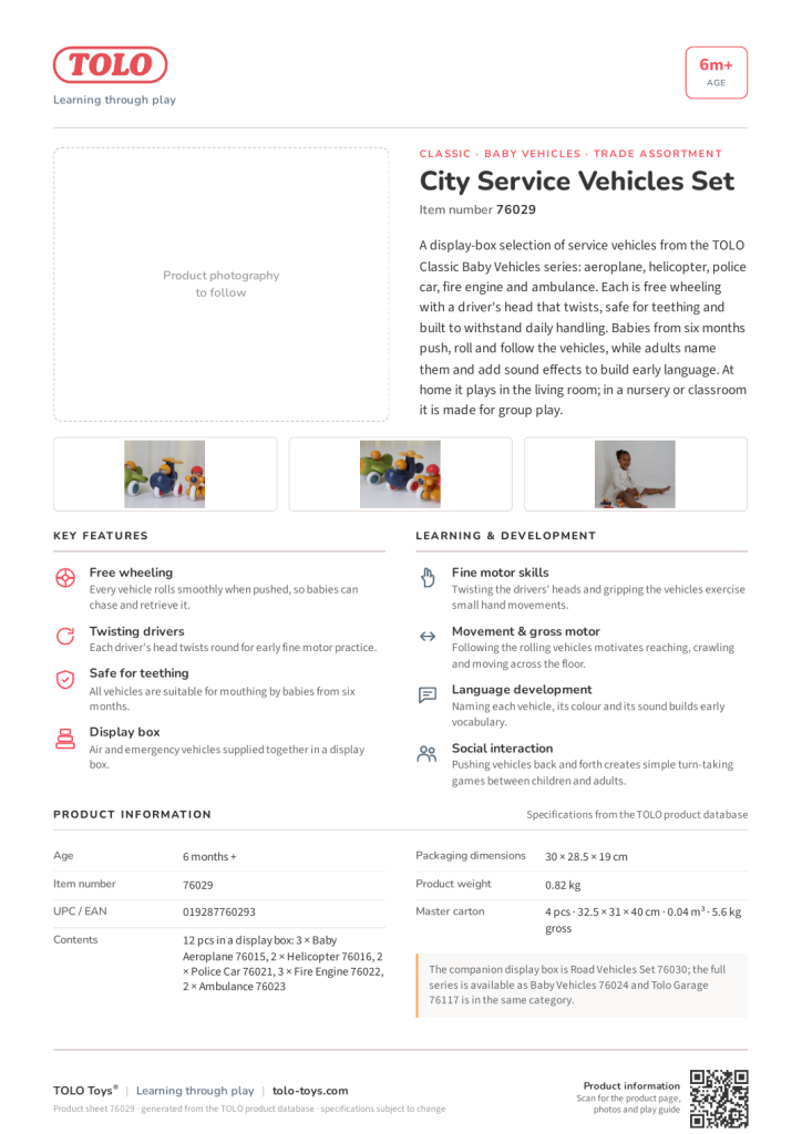 Karta produktu · City Service Vehicles Set