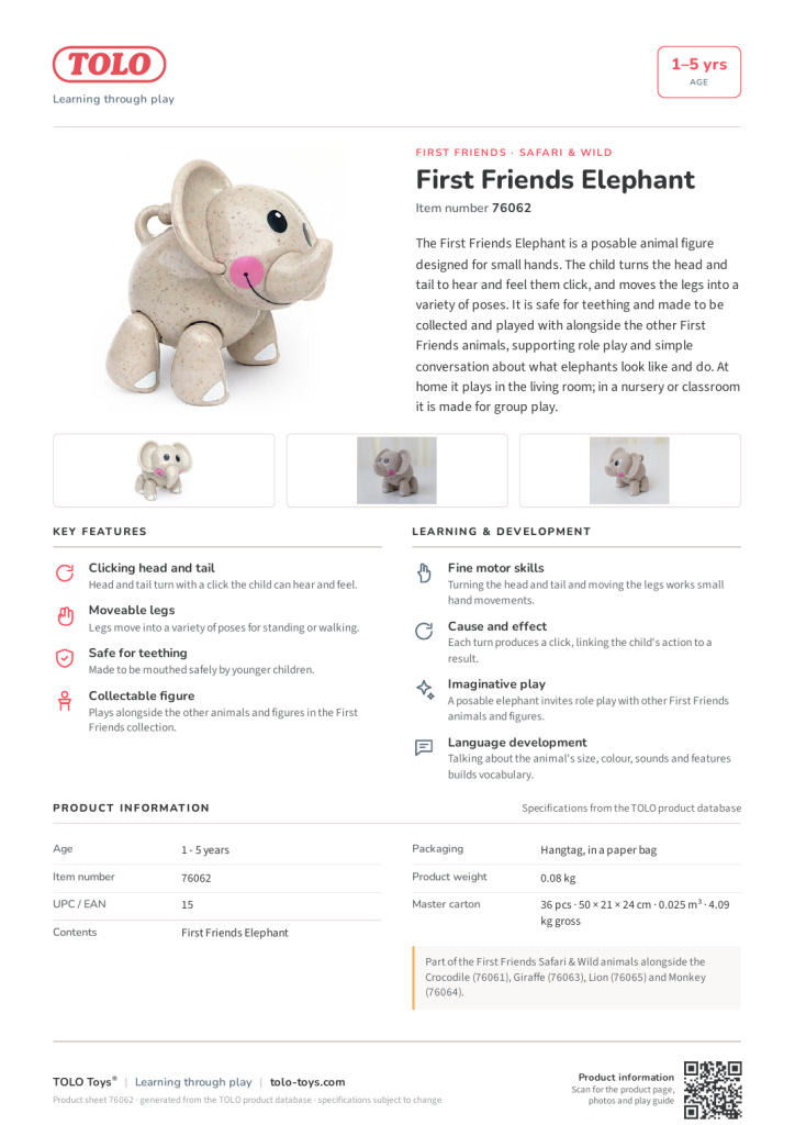 Product sheet · Elephant