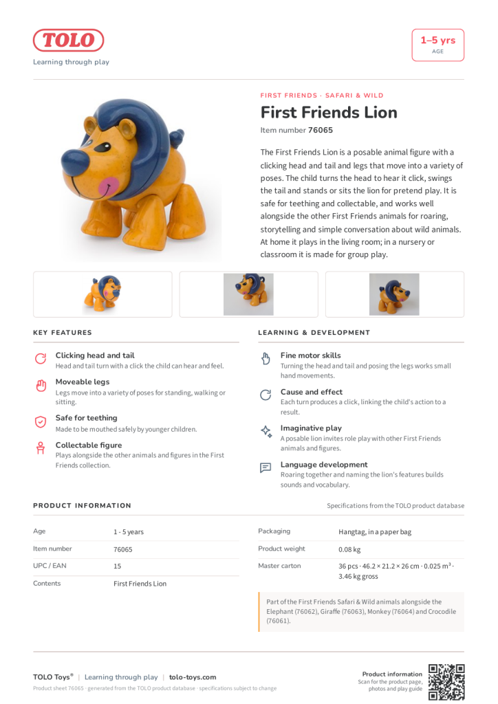 Scheda prodotto · Lion