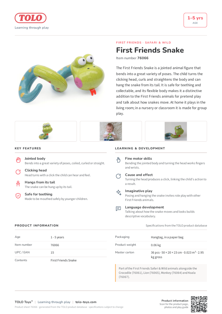 Scheda prodotto · Snake