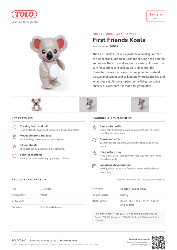 Product sheet · Koala