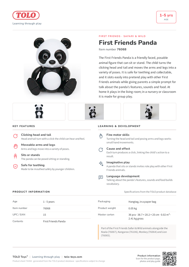 Scheda prodotto · Panda