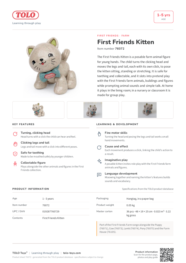 Product sheet · Kitten