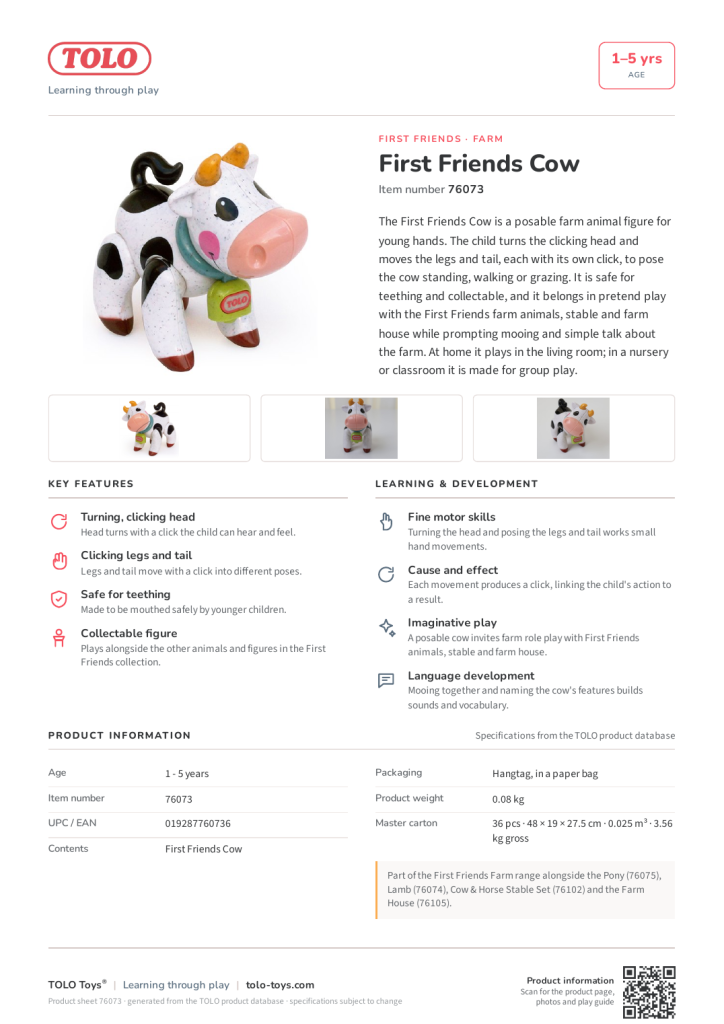 Product sheet · Cow