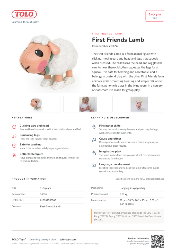 Product sheet · Lamb