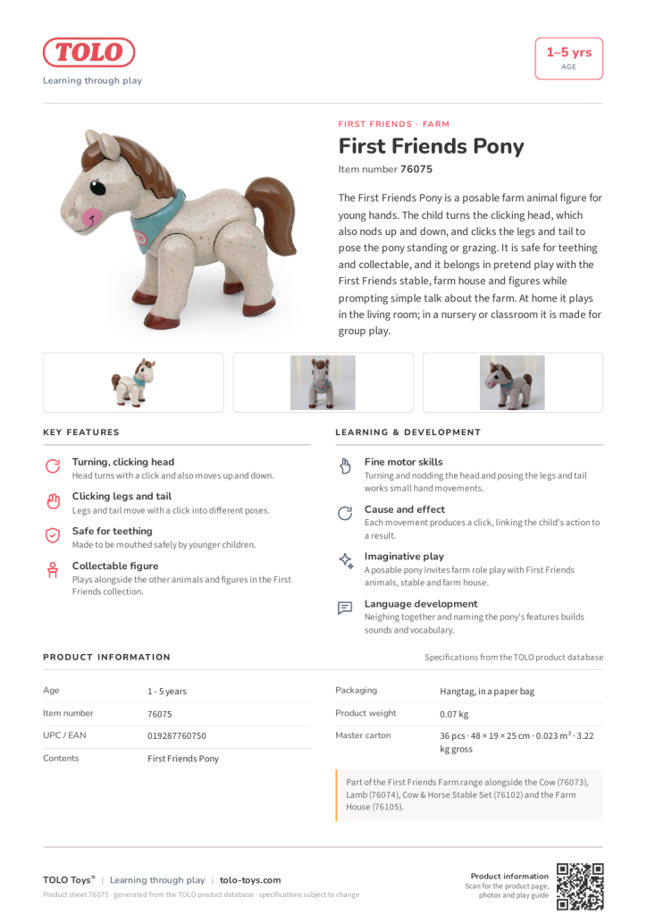 Product sheet · Pony