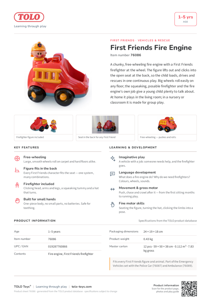 Product sheet · Fire Engine