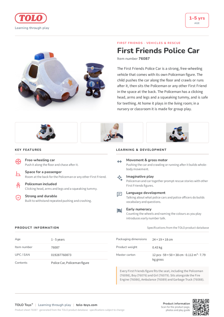 Ficha de producto · Police Car