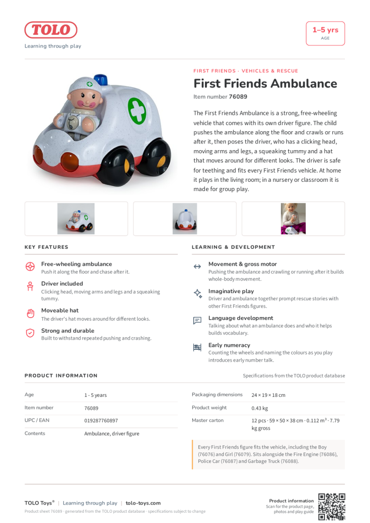 Product sheet · Ambulance
