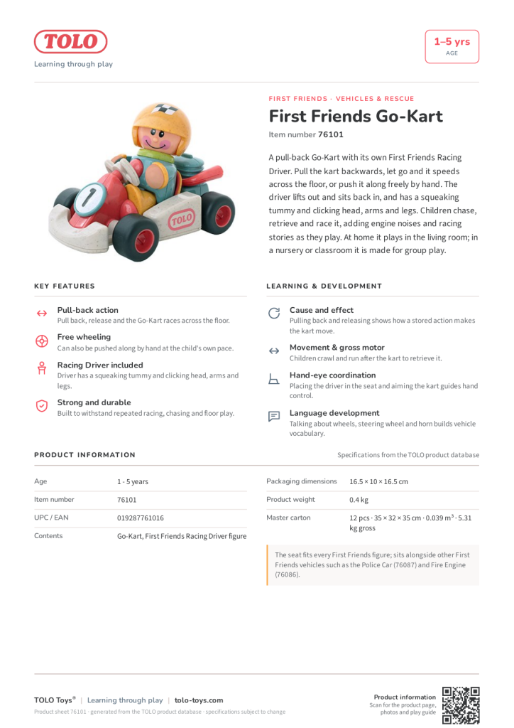 Scheda prodotto · Go-Kart