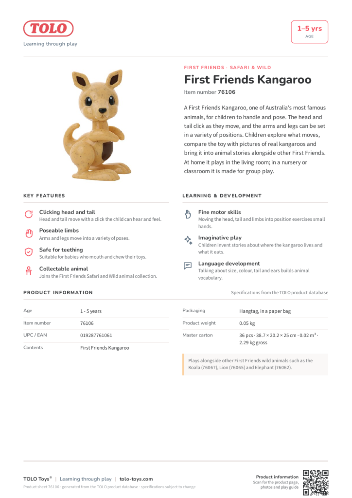 Product sheet · Kangaroo