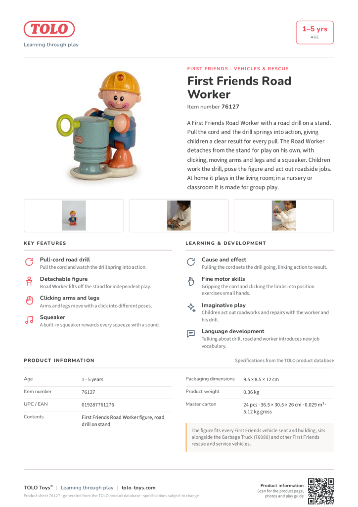 Product sheet · Road Worker